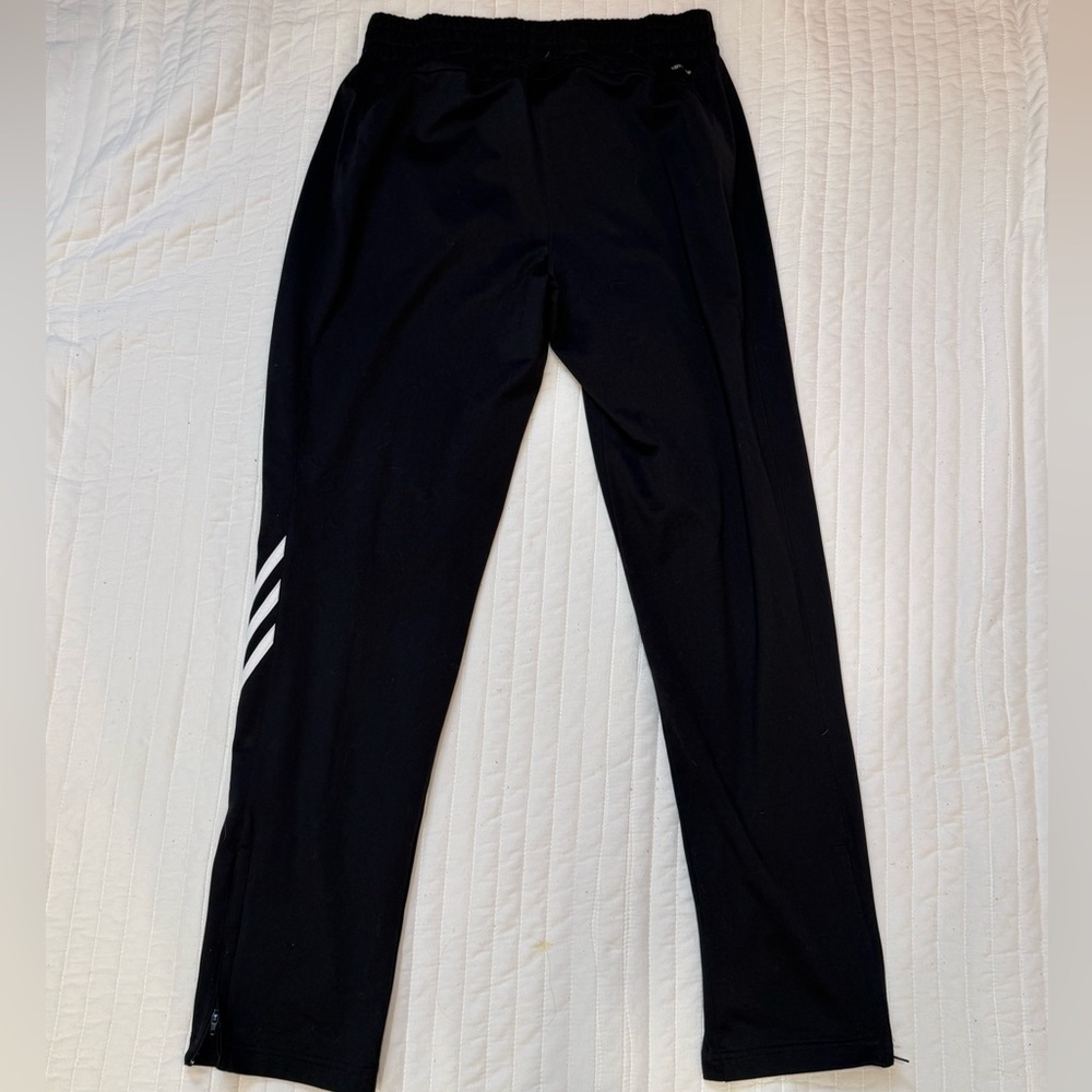 Adidas Women's Climacool Black Training Pants with Ankle Zippers Size Large - Picture 2 of 5